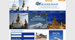 Desktop Screenshot of airzonetravel.com